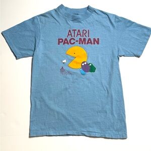 1980’s Atari PAC-MAN Hanes Beefy-T Blue T-Shirt